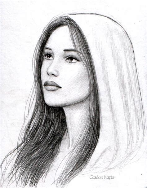 This drawing reminds me of Mary and what I think she looks like ...