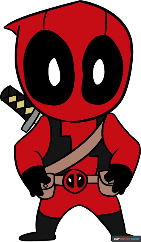 Chibi Deadpool Drawing