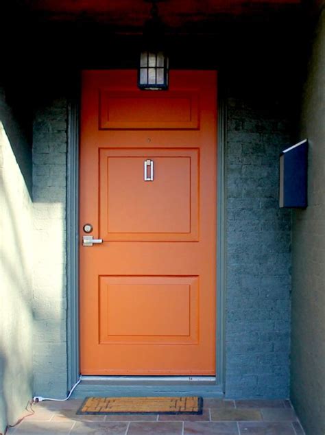New paint - Orange door (Sherwin Williams Copper Mountain 6356 P ...