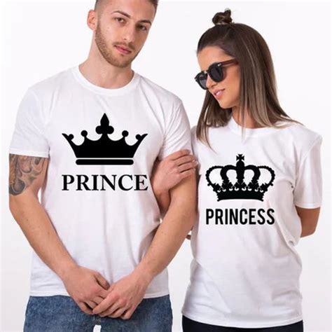 Printed Couple T-Shirt at Rs 800/pair in Surat | ID: 20270749333