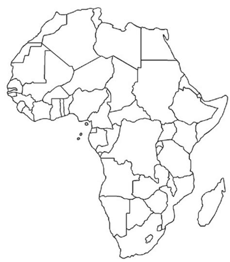 Blank Africa Countries