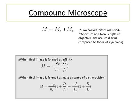 Ray Optics Formulaes