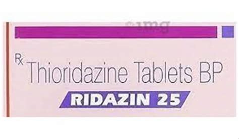 Ridazin Tablets 25mg, Packaging Type: Strips, 1x10 at Rs 600/stripe in ...