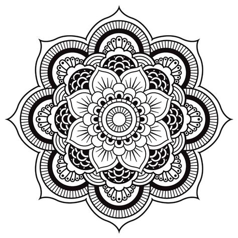 Printable Flower Mandala Stencil – Free download and print for you.