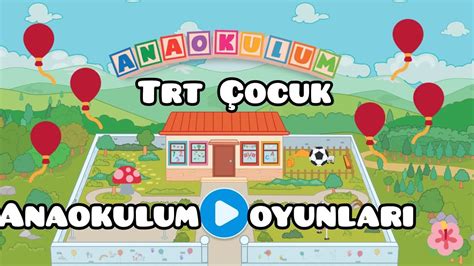 TRT Çocuk Oyunları | TRT Çocuk Anaokulum Uygulaması | Oyun Dünyası | Oyun Oyna - YouTube