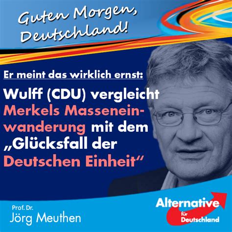 Wulff (CDU und Ex-Präsident) meldet sich zu Wort! | rundertischdgf