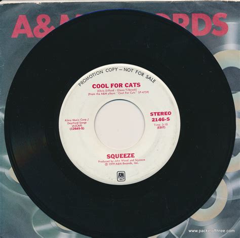 Cool For Cats (edit) – USA – 7″ – mono/stereo promo – Packet of Three