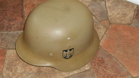 I purchased a WW2 German helmet at an estate sale this weekend. It was found in a shed of items ...