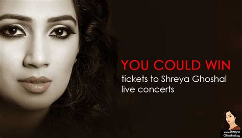 Win 2 tickets for Shreya Ghoshal concert – Shreya Ghoshal 🎵 fan