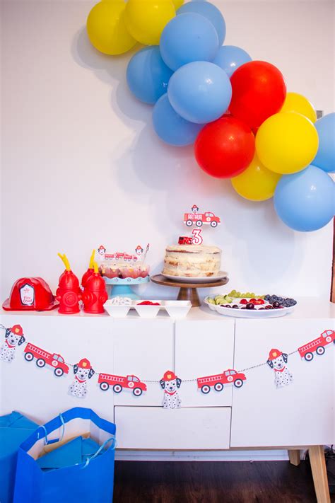 Budget-Friendly Fire Truck Toddler Birthday Party