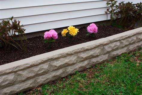 Garden Wizard 4 Foot Stone Landscape Border Wall – Good Ideas Inc