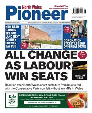 E-Version news from the North Wales Pioneer