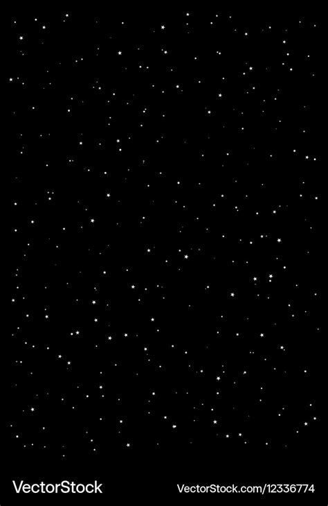 Clusters of star in the dark sky black background Vector Image