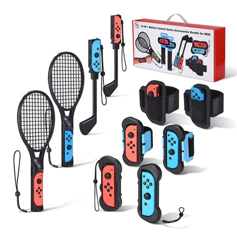 Buy 2023 Nintendo Switch Sports Accessories - 10 in 1 Nintendo Switch Accessories: Joy-Con Cases ...