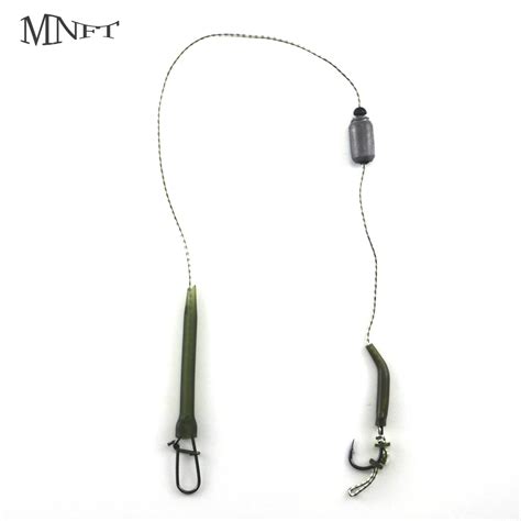 MNFT 2Set Carp Fishing Hair Rigs High Carbon Steel Leader Hook Hair Rig ...