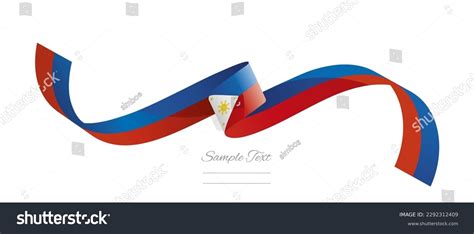 Philippine Flag Ribbon Vector Illustration Philippines Stock Vector (Royalty Free) 2292312409 ...