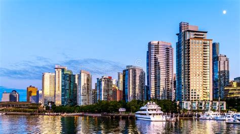 Sunset Over the High Rise Buildings that Form the Downtown and Coal ...