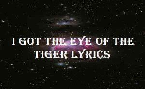 I Got The Eye Of The Tiger Lyrics - Katy Perry