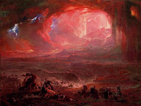 Destruction of Pompeii and Herculaneum Painting by John Martin