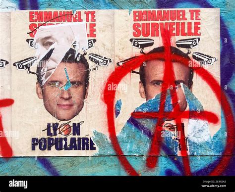 Political poster, Lyon, France Stock Photo - Alamy