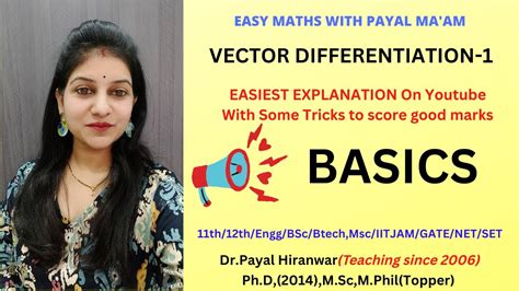 Vector Differentiation I Basics I Part-1I RTMNU B.Sc Maths SEM-2 Paper-2 i Engineering Maths ...