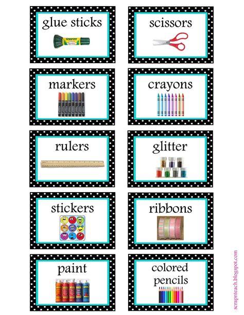 Scrap N Teach | Classroom organization labels, Organizing labels, Classroom organization