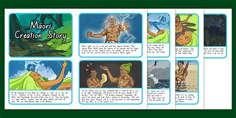 Māori Beginning / Creation Story Sequencing Cards