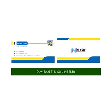 Download professional business cards - MTC TUTORIALS