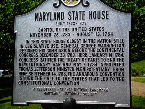 Maryland State House National Historic Landmark | State Symbols USA