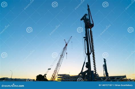 Construction Site Equipment Stock Image - Image of property, construct ...