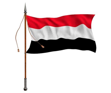 Premium Photo | National flag of Yemen Background with flag of Yemen