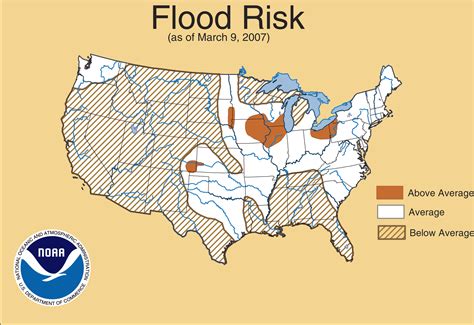 Spring 2007 drought, precipitation, temperature, flooding maps