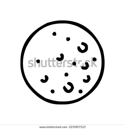 Planet Silhouette Line Art Black White Stock Vector (Royalty Free ...