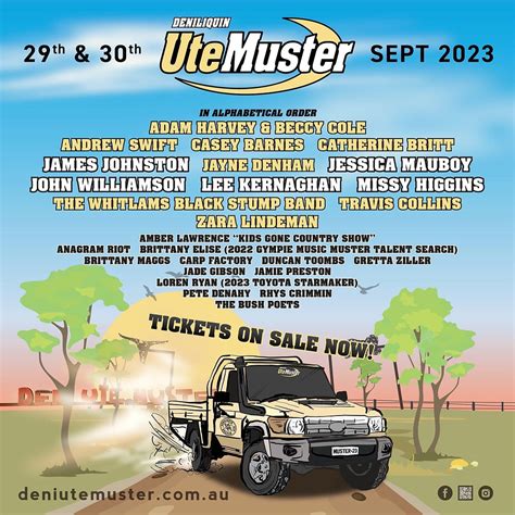 Deni Ute Muster Line Up Announced