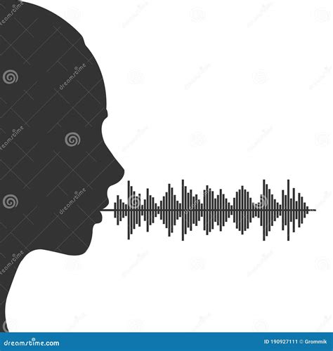 Female Voice Spectrum. Silhouette of a Female Head Voice Range Stock Vector - Illustration of ...