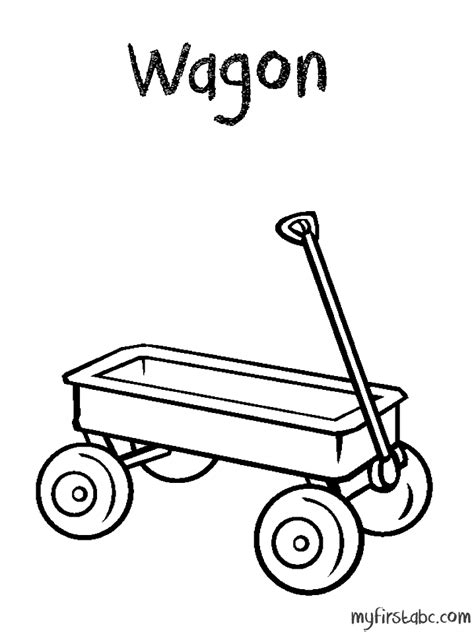 Wagon Coloring Page - Coloring Home