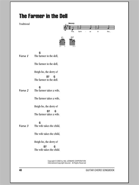 The Farmer In The Dell | Sheet Music Direct