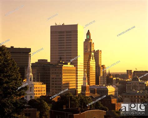 Downtown Skyline, Providence, Rhode Island , USA, Stock Photo, Picture ...