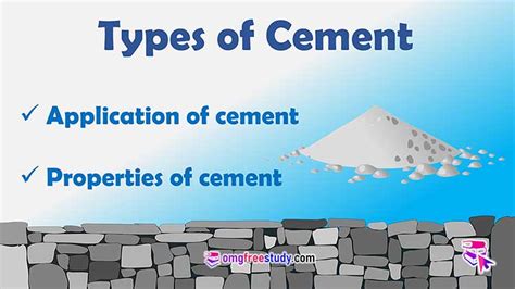 Cement Types And Uses