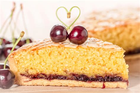 Cherry Bakewell Tart or Frangipane Tart | Krumpli