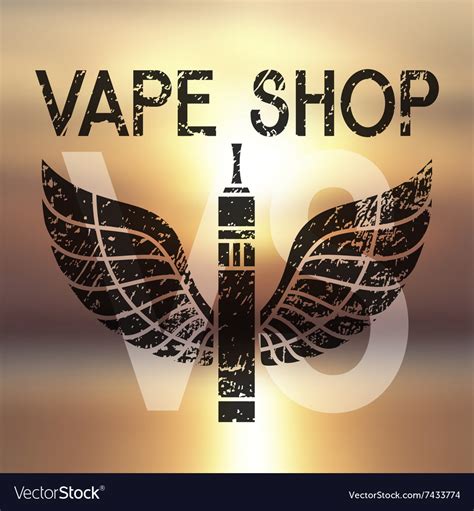 Logo for vape shop Royalty Free Vector Image - VectorStock