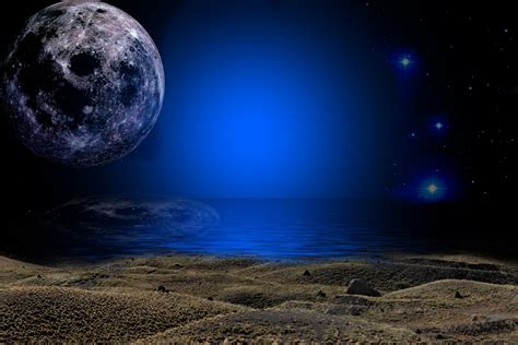 Moon Night Free Stock Photo - Public Domain Pictures