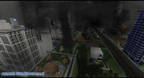 Gif Timelapes P1: Tornado attacks in Minecraft by giohollowchannel on DeviantArt