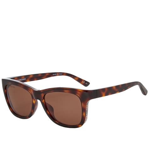 Balenciaga Eyewear Bio Injection Sunglasses Havana & Brown | END. (US)