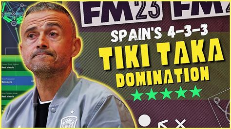 Spain's DOMINATING TIKI-TAKA 433 | 89% PASS COMPLETION | fm23 tactics ...