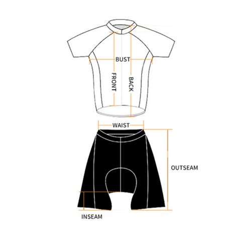 Short Sleeve Cycling Jersey Set Size Chart– JOYINBOX