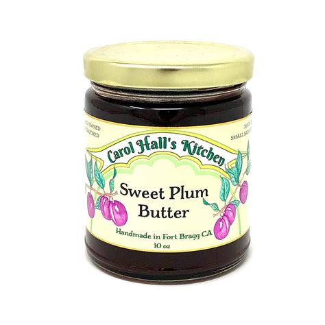 Sweet Plum Butter - 10 oz - Gourmet Jams and Jellies in Mendocino California