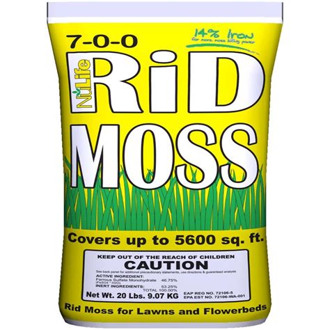 NuLife Rid Moss 20 lb. Ready-to-Use Moss Control Granules-WNL03027 ...