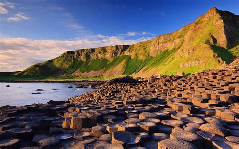 nature, Landscape, Water, Sea, Giants Causeway, Ireland, Stones, Rock Formation, Mountain ...