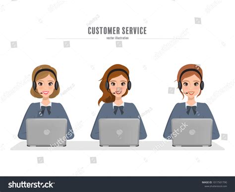 Call Center Corporate Background Illustration Vector Stock Vector ...